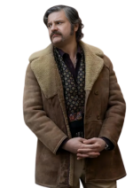 Edoardo Pesce The Big Fake Leather Coat - Image 2